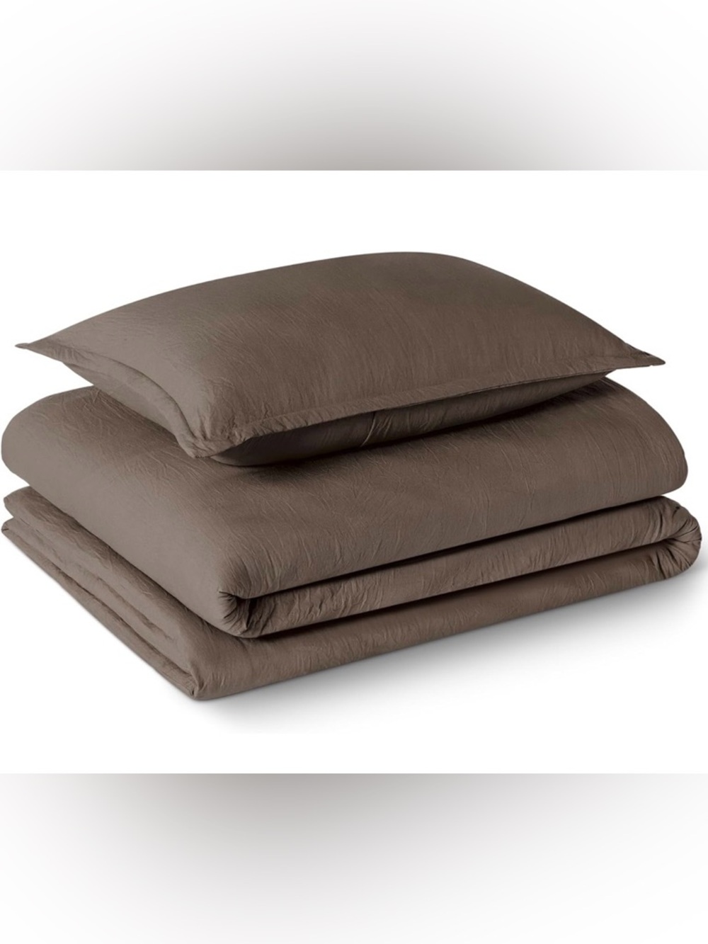 NWT Amazon Basics Brushed Microfiber Comforter 2-Piece Set Twin/Twin XL, Brown